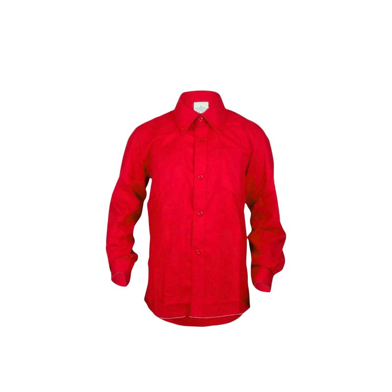 GENERICO - Camisa Para Trajes Tipicos Juvenil Roja