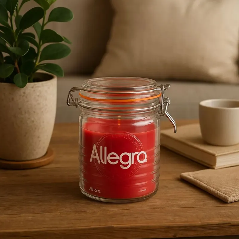 ALLEGRA - Set 3 Frascos Con Tapa De Vidrio Hermetica De 750mL Allegra