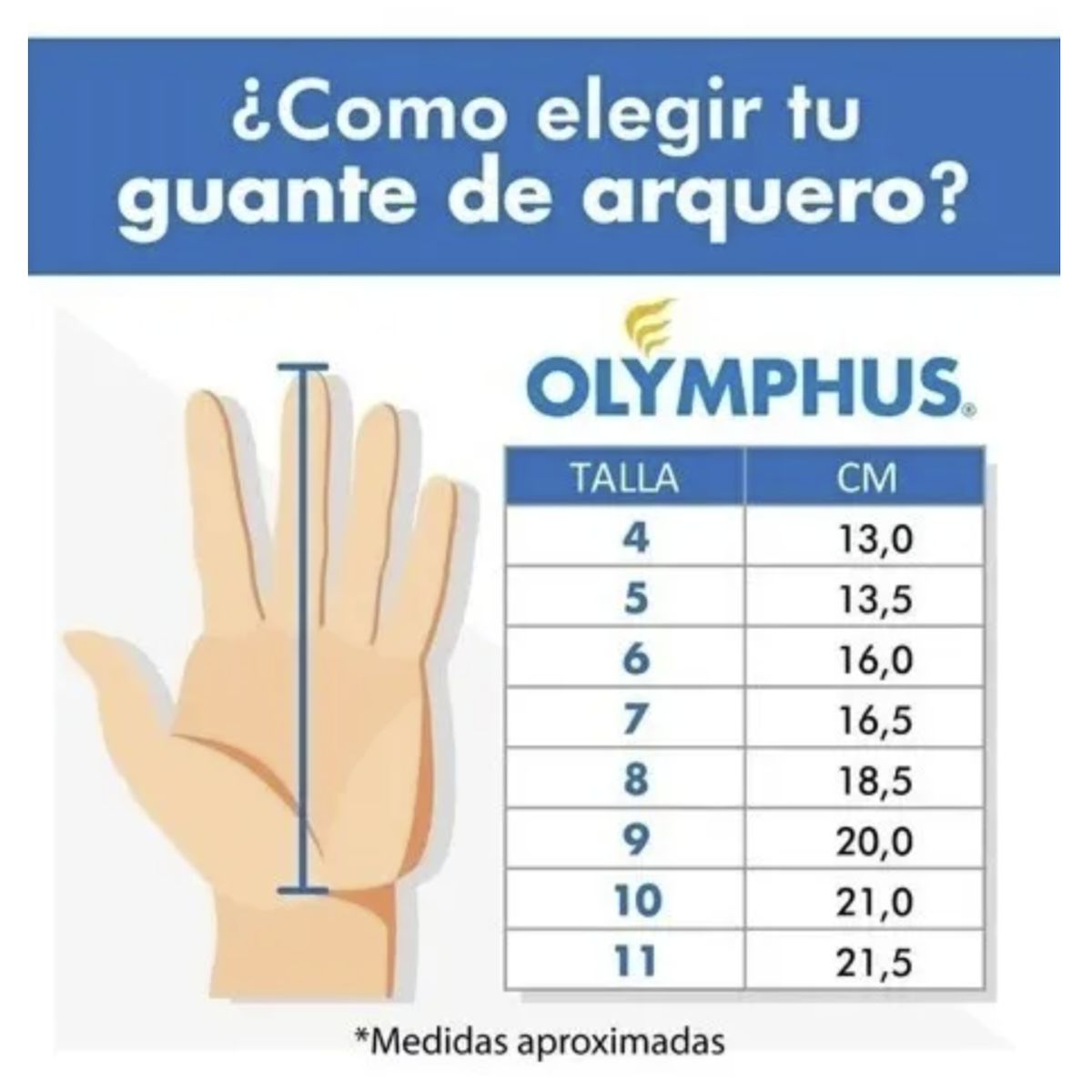 OLYMPUS - Guantes Arquero Futbol Para Niños Olymphus Atenas Junior