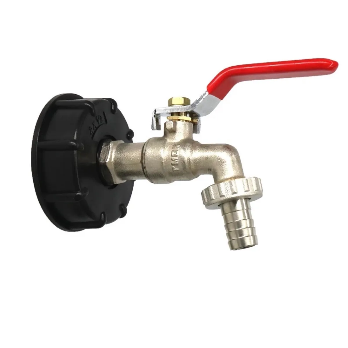 GENERICO - Adaptador ibc o bidon s60x6 salida media pulgada + Llave jardin