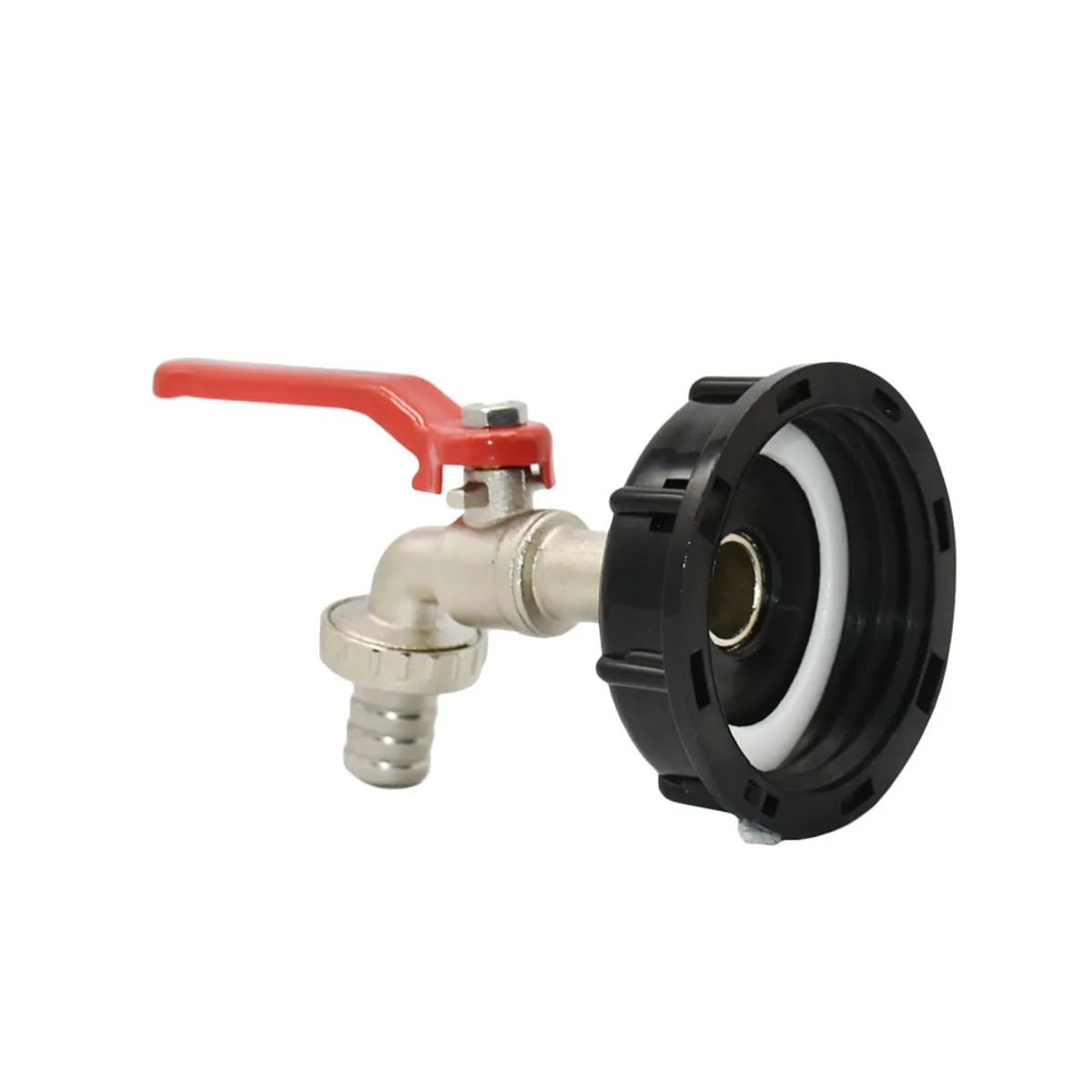 GENERICO - Adaptador ibc o bidon s60x6 salida media pulgada + Llave jardin