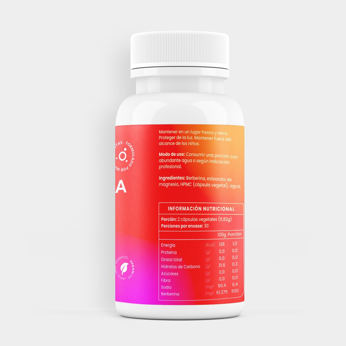 ORTOMOLECULAR - Pack x 2 Berberina 60 Capsulas Ortomolecular