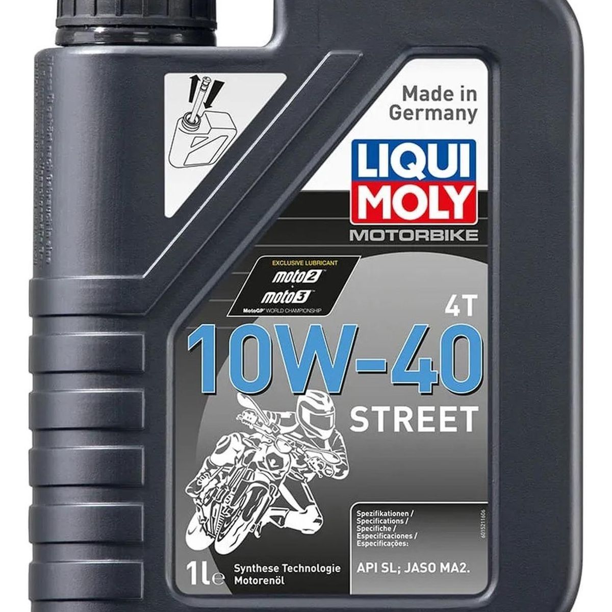 LIQUI MOLY - Aceite Moto 10w 40 Sintetico 4t Liqui Moly 1L