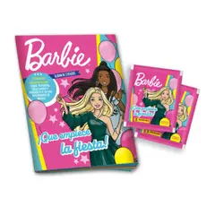 PANINI - ÁLBUM TAPA BLANDA + 40 SOBRES BARBIE 65 ANIVERSARIO ¡QUE EMPIECE LA FIESTA!