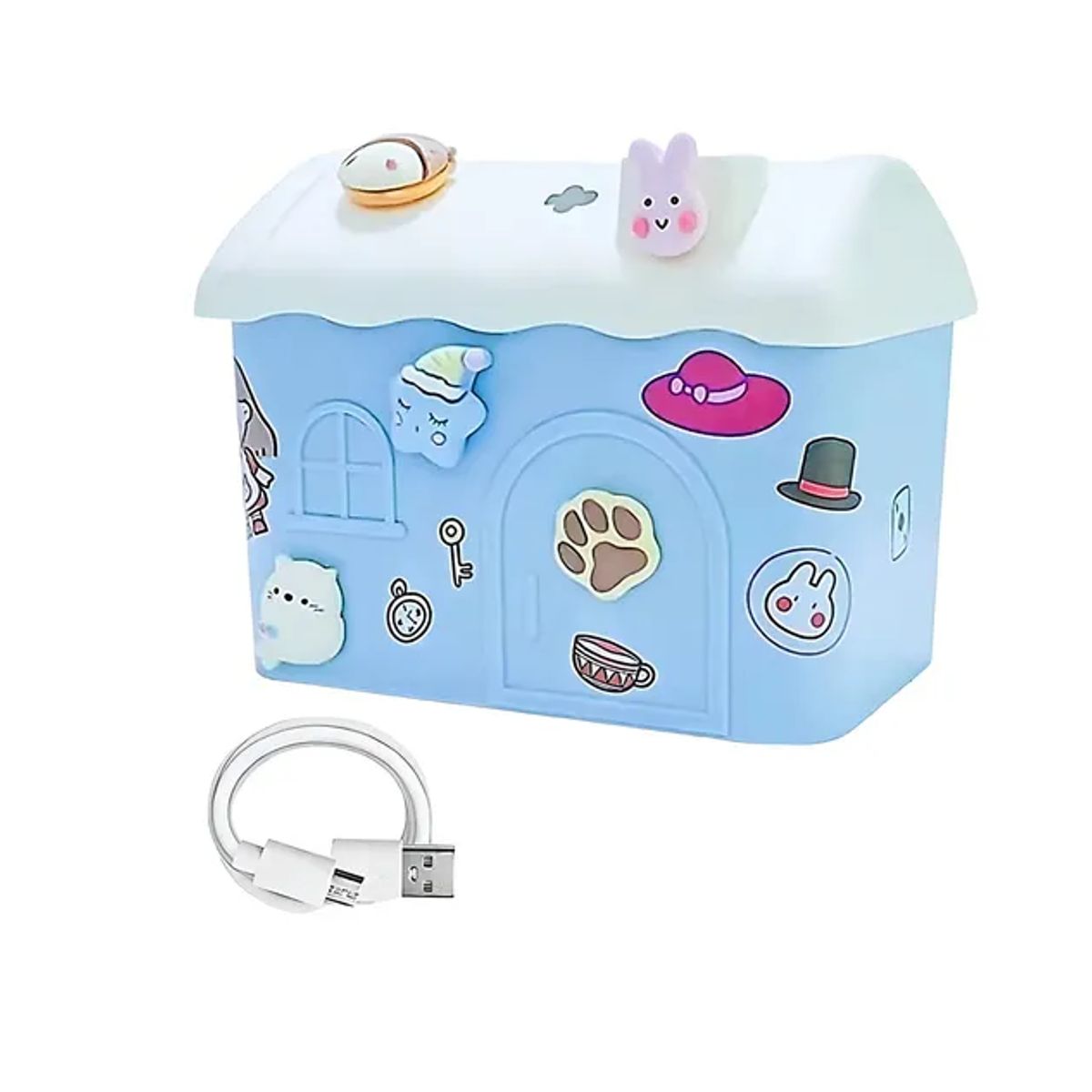 GENERICO - Mini Humidificador Daire Portátil Ultrasónico Usb Bricolaje Color Celeste