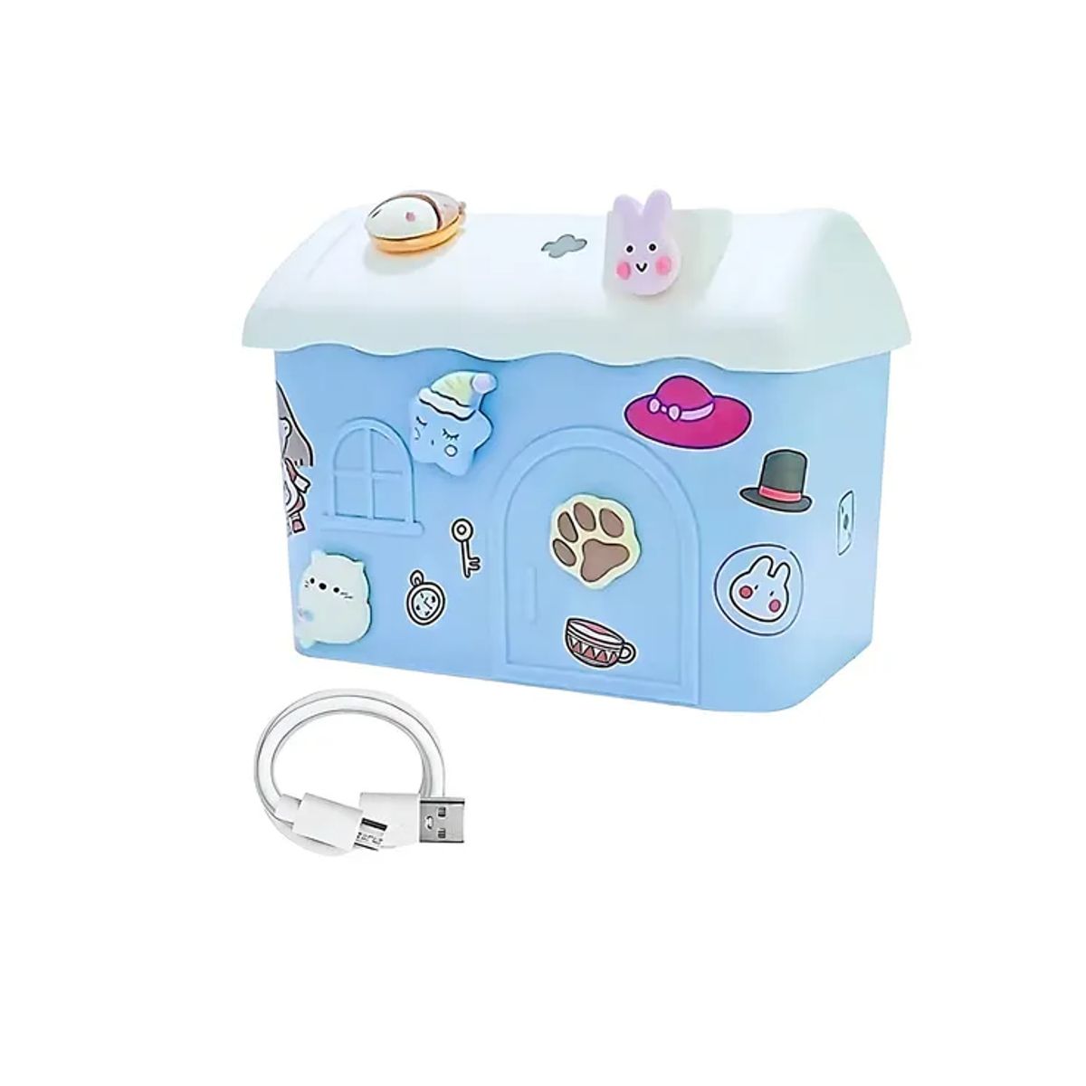 GENERICO - Mini Humidificador Daire Portátil Ultrasónico Usb Bricolaje Color Celeste