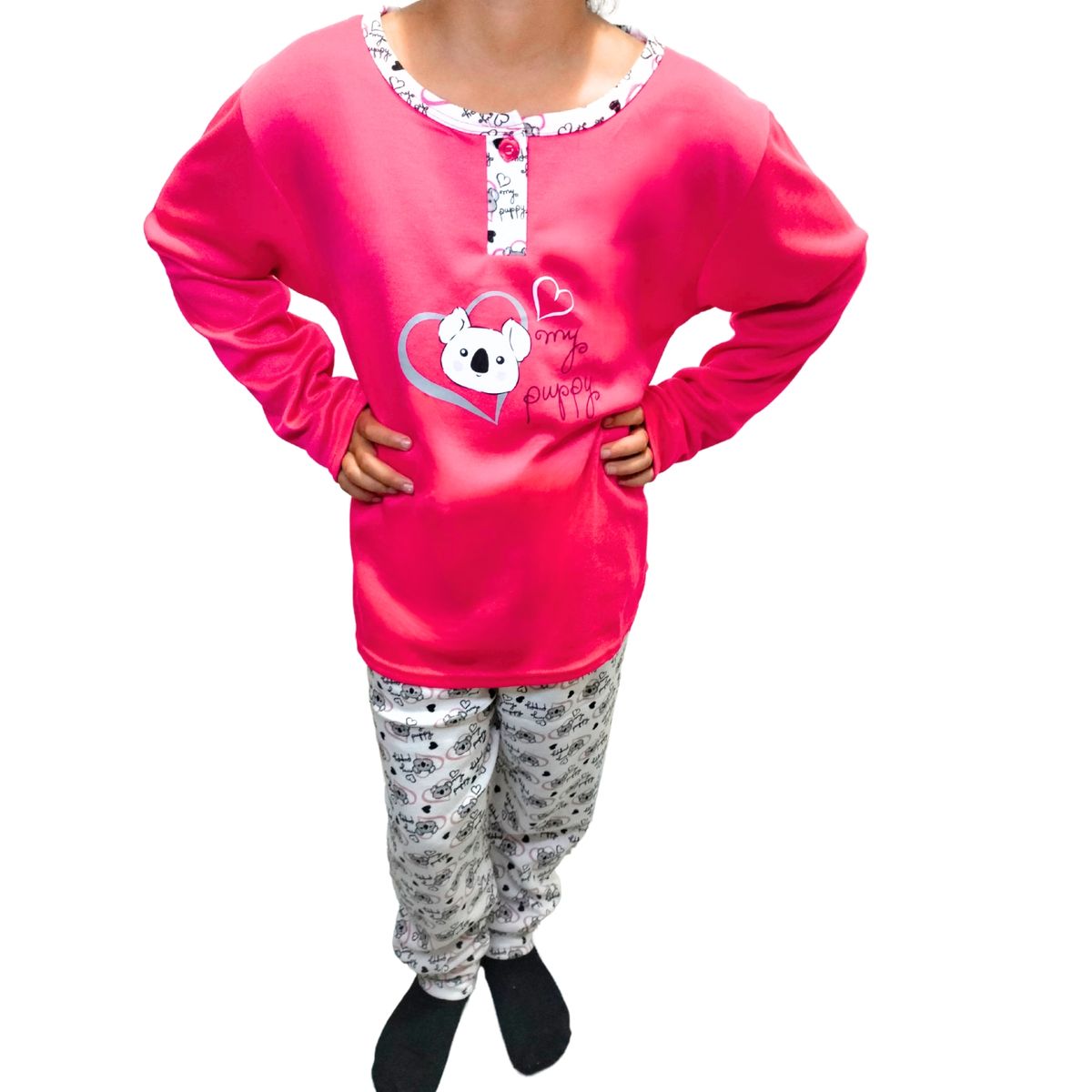 LIKE SHOP - Pijama Franela Niña Invierno Manga Larga 457