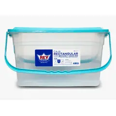 REYPLAST - Caja Organizadora Almacenamiento Con Broches Y Asas 13,8 Lts