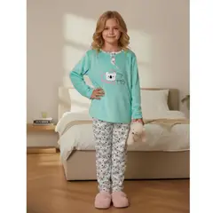 LIKE SHOP - Pijama Franela Niña Invierno Manga Larga 457