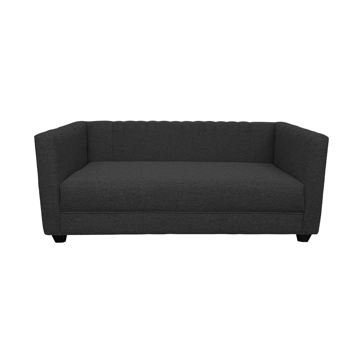 SOFAS HOME - SOFA INDO CHENILLE GRIS OSCURO
