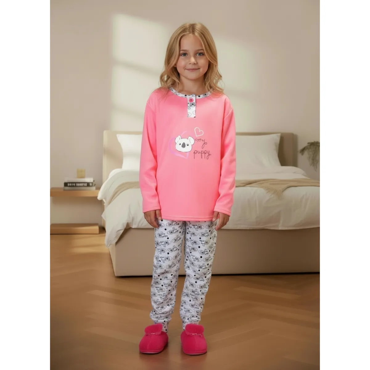 LIKE SHOP - Pijama Franela Niña Invierno Manga Larga 457
