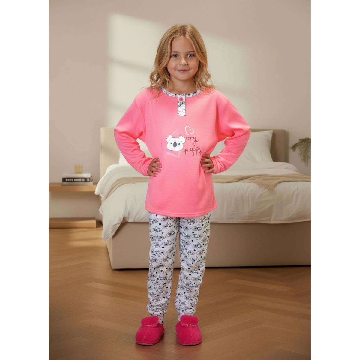 LIKE SHOP - Pijama Franela Niña Invierno Manga Larga 457
