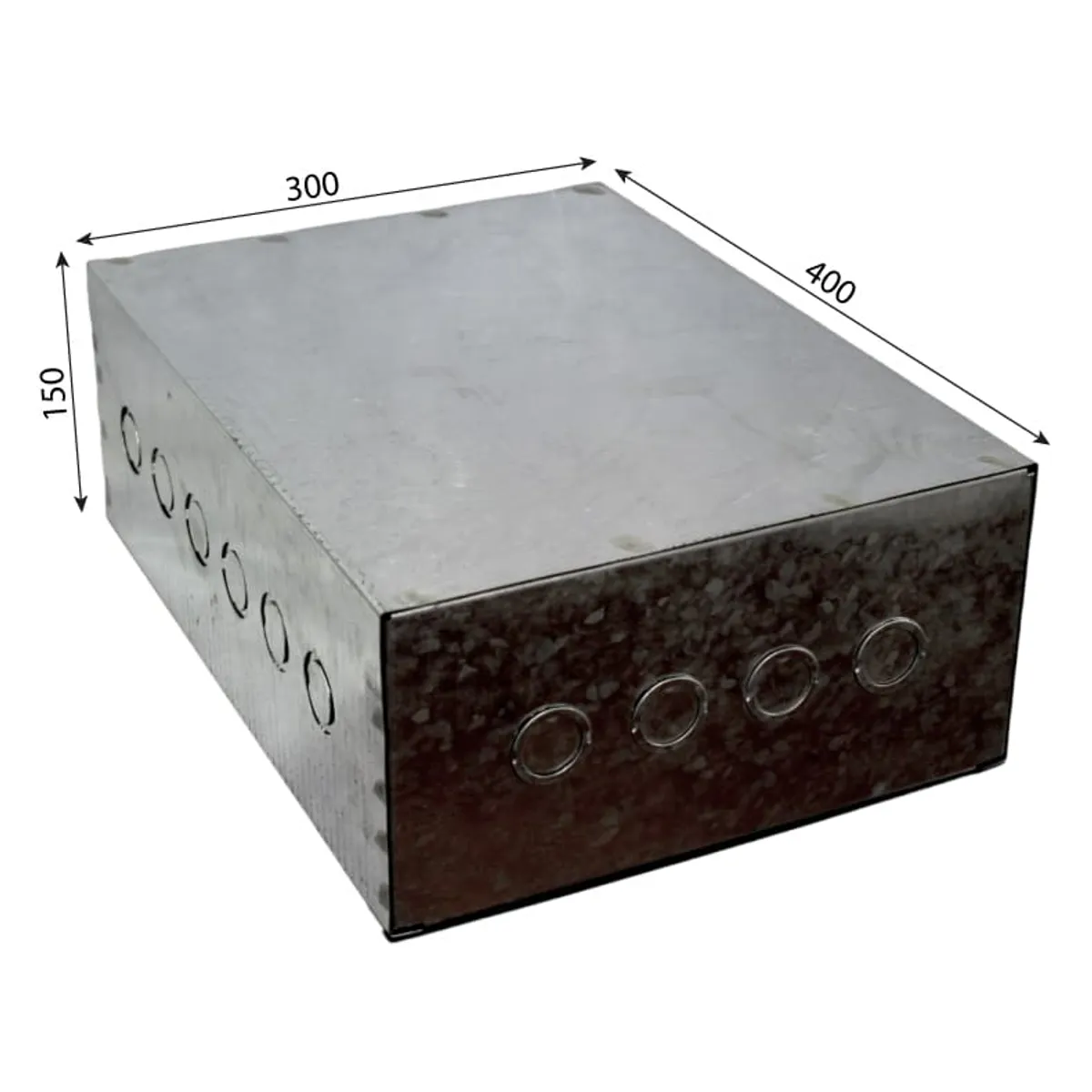 GENERICO - Caja Metálica C-34 400x300x150mm Galvanizada
