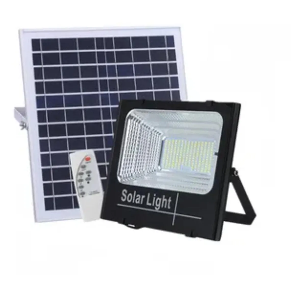 TASBEL - Foco Solar Sensor De Movimiento 1200w con Panel Solar Y Control Remoto