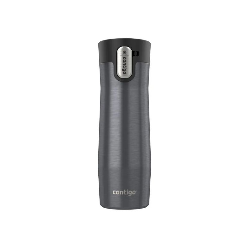 CONTIGO - Mug Contigo Loop De Acero Inoxidable 591 Ml, Negro Metalico
