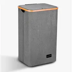 ATLAS - Cesta Canasto Ropa Sucia Plegable Gris