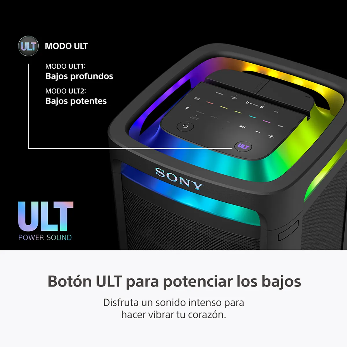 SONY - Parlante Bluetooth para fiestas ULT Tower 9 con batería