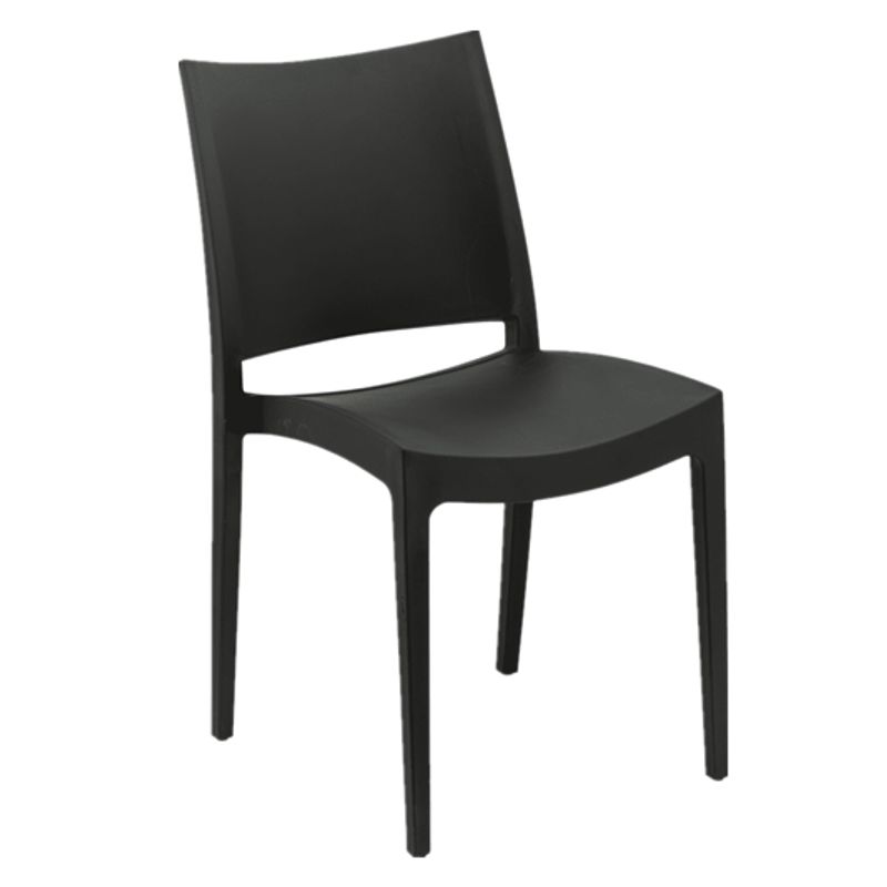 HABITA2 CHILE - Silla Terraza Exterior Polipropileno - Negro