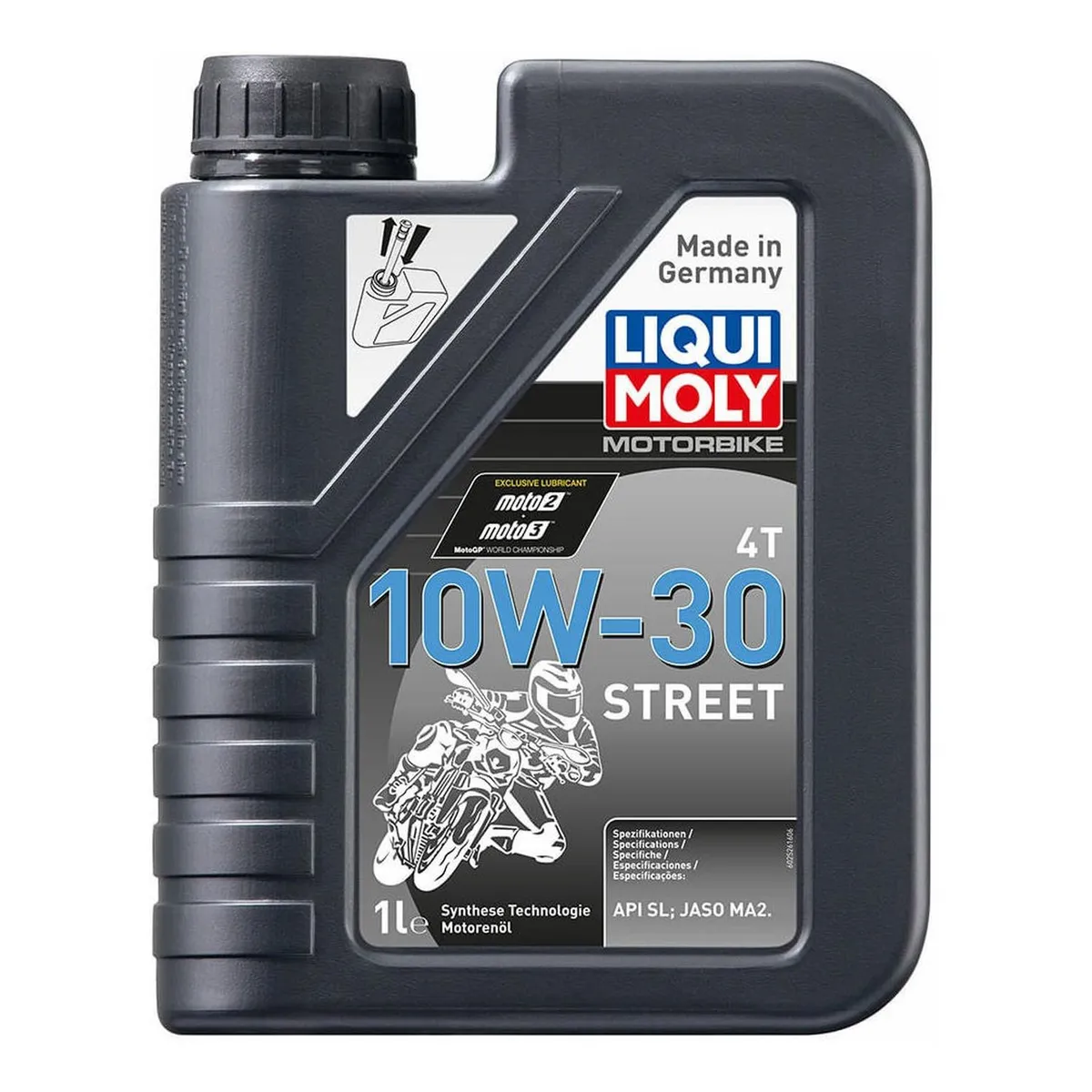 LIQUI MOLY - Aceite De Moto 10w 30 Sintetico 1l 4t Liquimoly