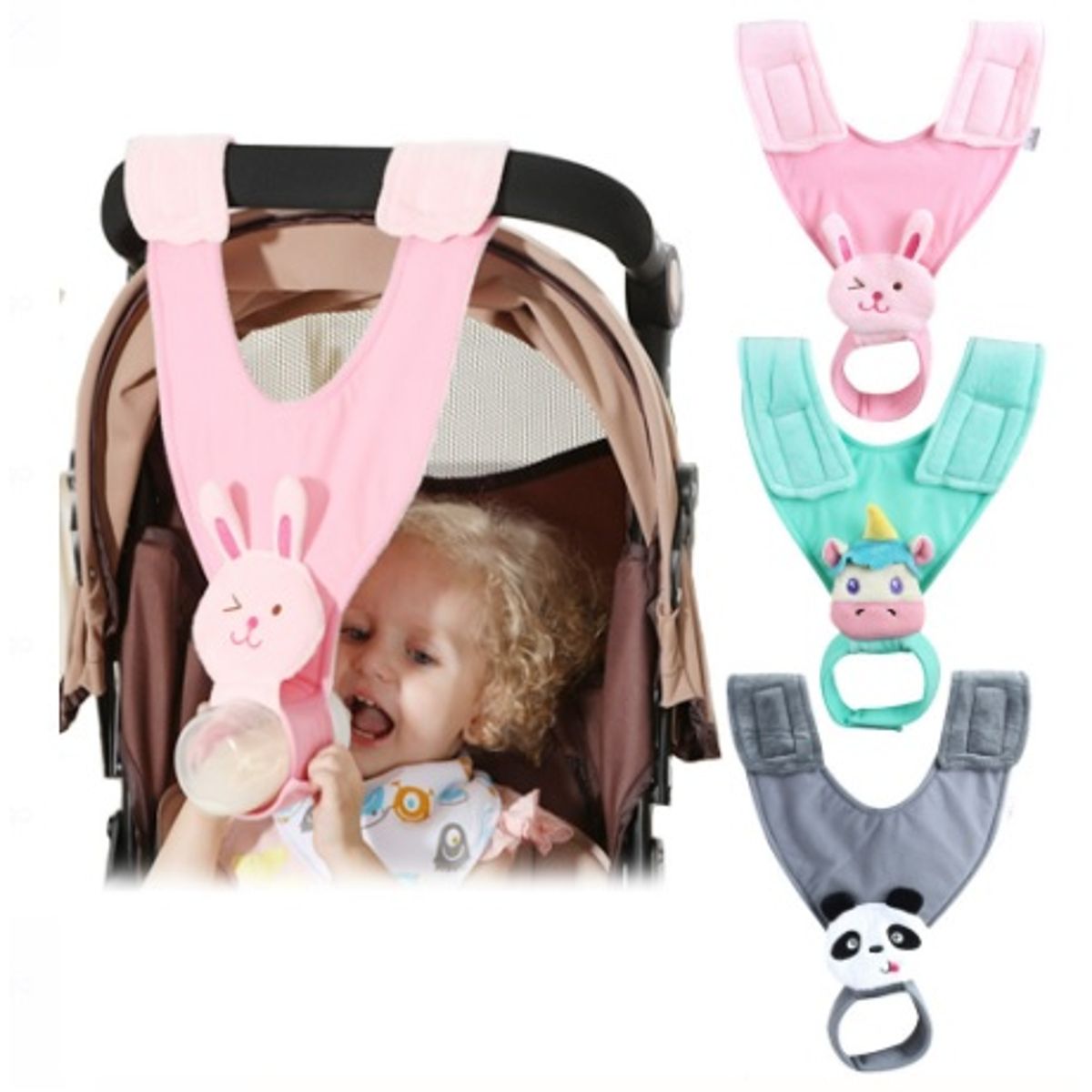 GENERICO - SUJETADOR MAMADERA PARA COCHE BEBE