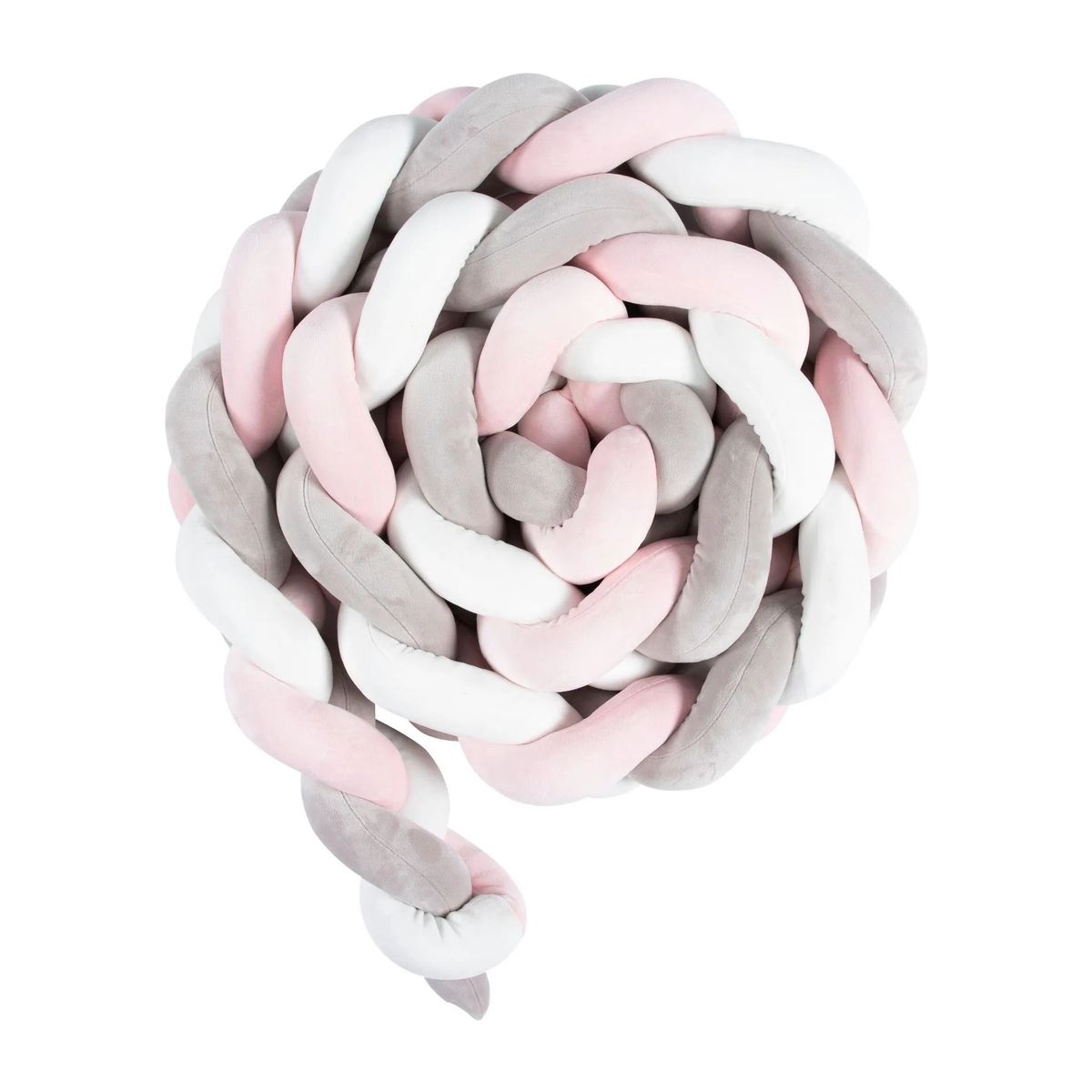 GENERICO - COJIN TRENZA PROTECCION PARA CUNAS BEBE