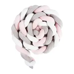 GENERICO - COJIN TRENZA PROTECCION PARA CUNAS BEBE