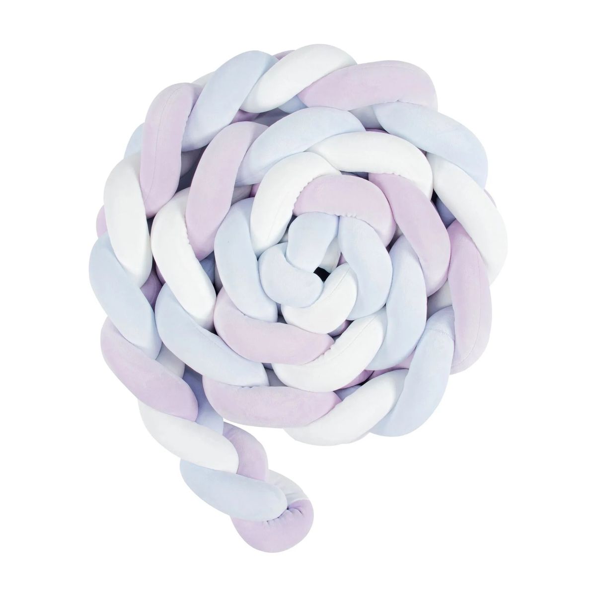 GENERICO - COJIN TRENZA PROTECCION PARA CUNAS BEBE