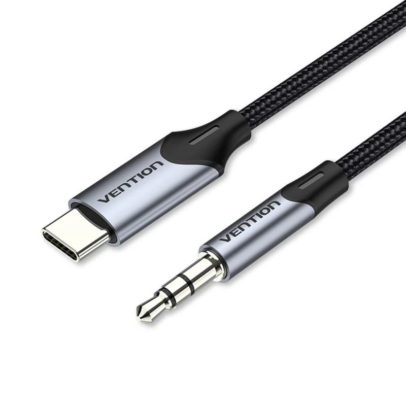 VENTION - Cable Audio Jack Aux 35mm A Usb-c Trenzado 15m Vention