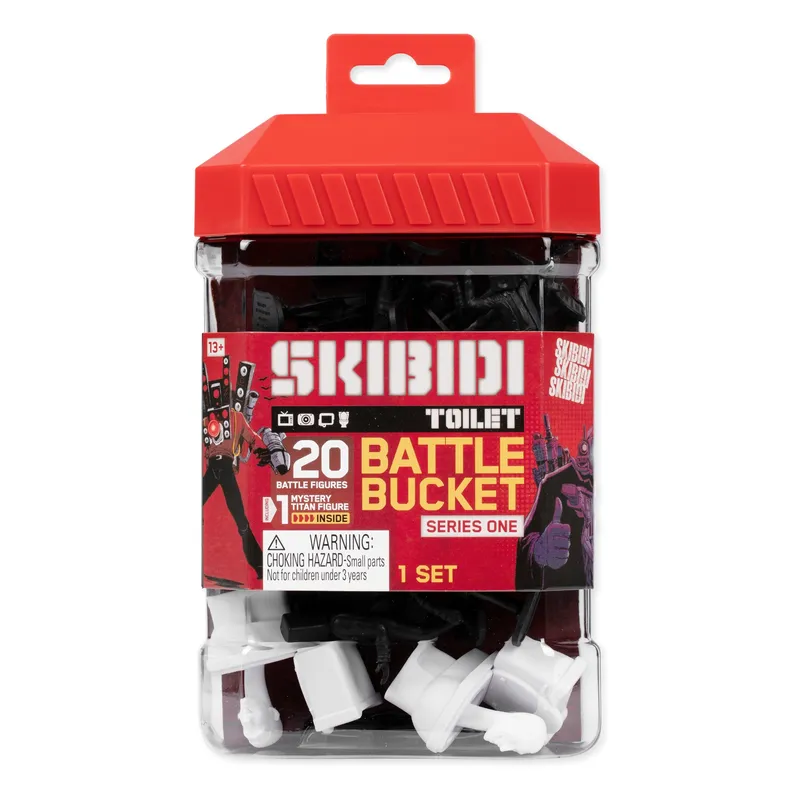 IMEXPORTA - Balde De 20 Figuras De Batalla Skibidi Toilet