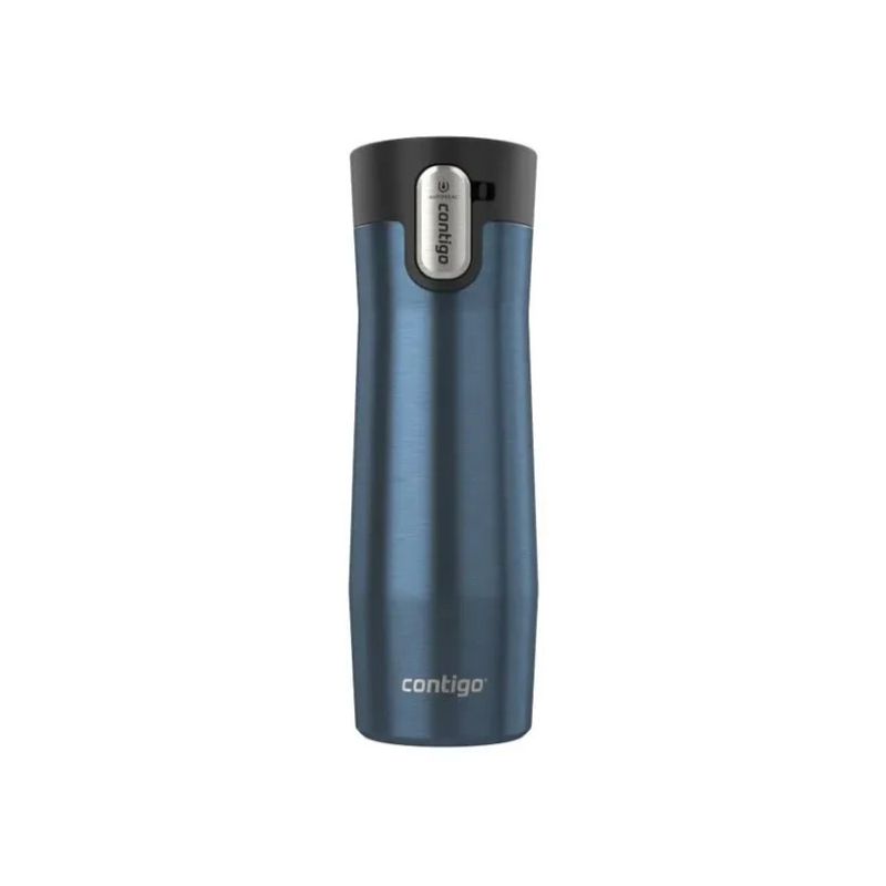 CONTIGO - Mug Contigo Loop De Acero Inoxidable 591 Ml, Azul Metalizado