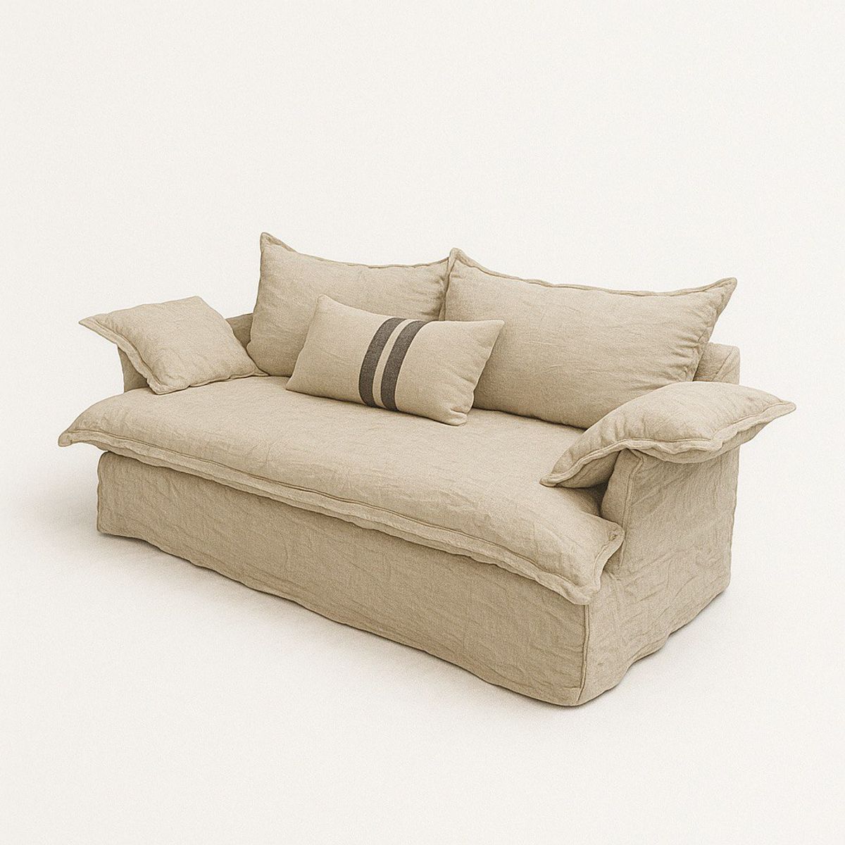 GENERICO - SOFA ENFUNDADO EN LINO DESMONTABLE