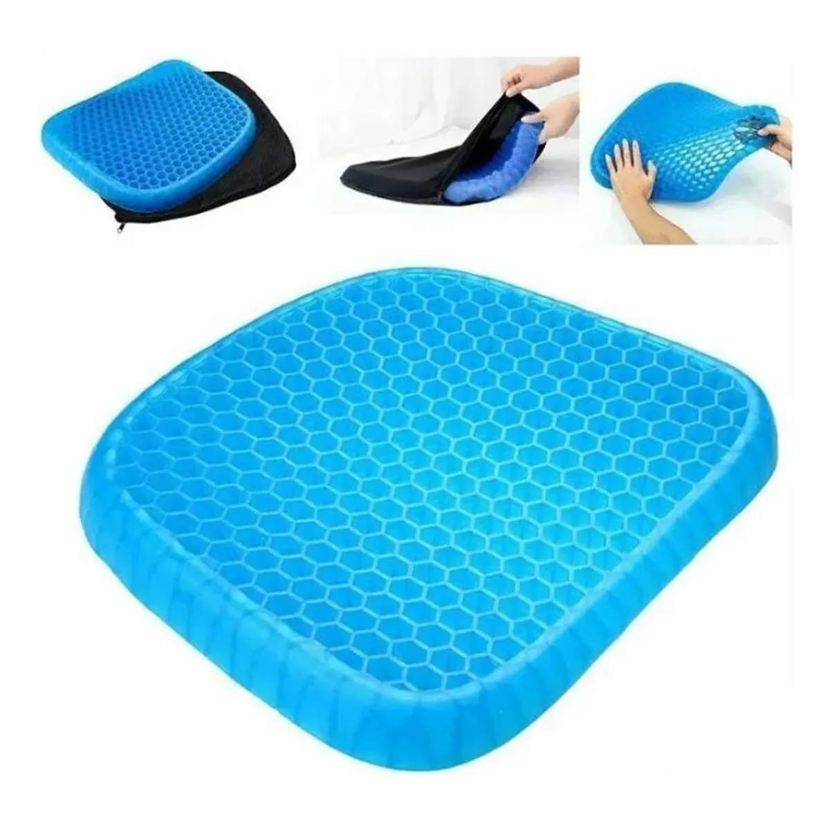 GENERICO - Cojín Asiento Ortopédico De Silicona Gel Relajante Terapia