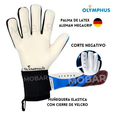 Imagen 2 del producto Guantes Arquero con Ferula Olymphus Atenas Látex Alemán Rojo