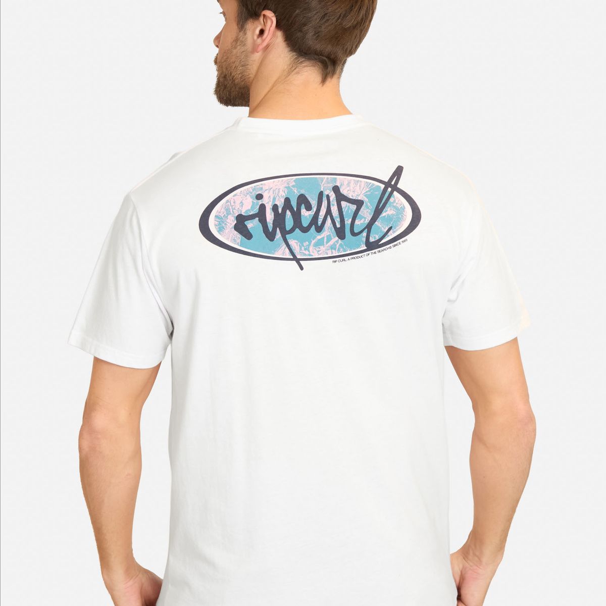 RIP CURL - Polera Rip Script Blanco Hombre Rip Curl - Blanco