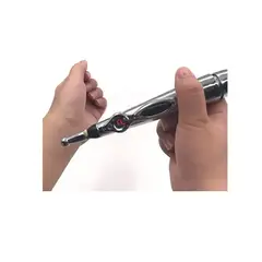 GENERICO - Lápiz De Acupuntura Masaje Electrónico 2 Puntas Para Masajes