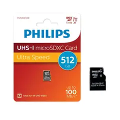 PHILIPS - Tarjeta MicroSDXC Clase 10 512GB