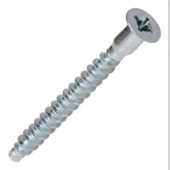 TUHAUS - Tornillo Soberbio Pozidriv Zincado 3/16 X 2 -100un