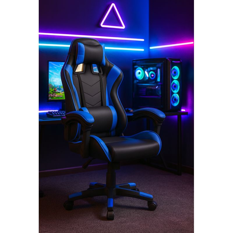 COSAS CASA - Silla Gamer Color Azul