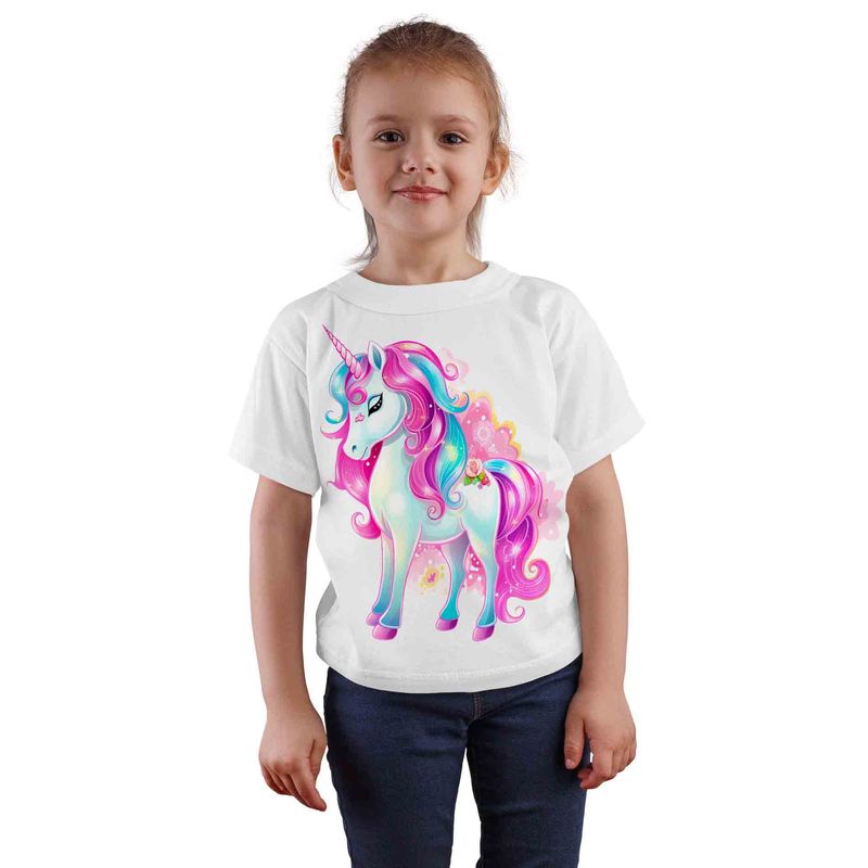 ESTAMPA MANIA - Polera Infantil Unicornio BD3
