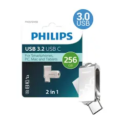 PHILIPS - Pendrive 2 en 1 Tipo-C 32 256GB