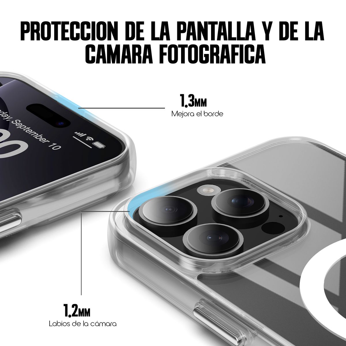 KBOD - Carcasa Transparente Acrílico Kbod Space Magnetic Para iPhone 13