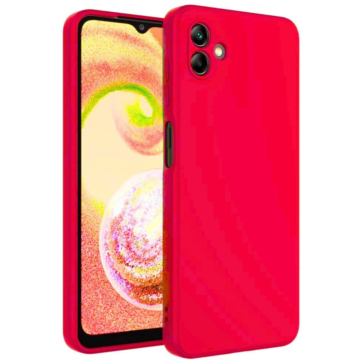 GENERICO - Carcasa Silicona Color Para Samsung Galaxy A05 - Rojo