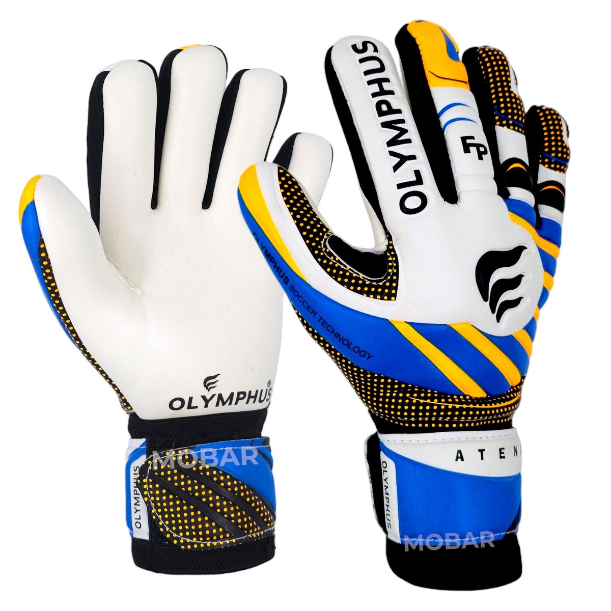 OLYMPUS - Guantes Arquero con Ferula Olymphus Atenas Látex Alemán Naranja