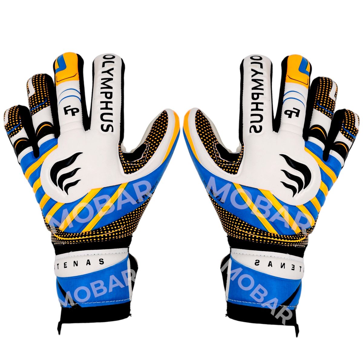OLYMPUS - Guantes Arquero con Ferula Olymphus Atenas Látex Alemán Naranja