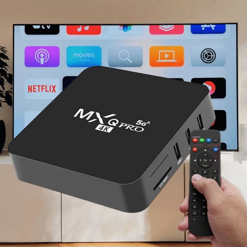 LINE - Decodificador TV Box MX QPRO 4K 8GB Ram 128gb Wifi 5G Android