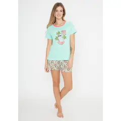 KAYSER - Pijama de mujer algodón 701083M - Verde