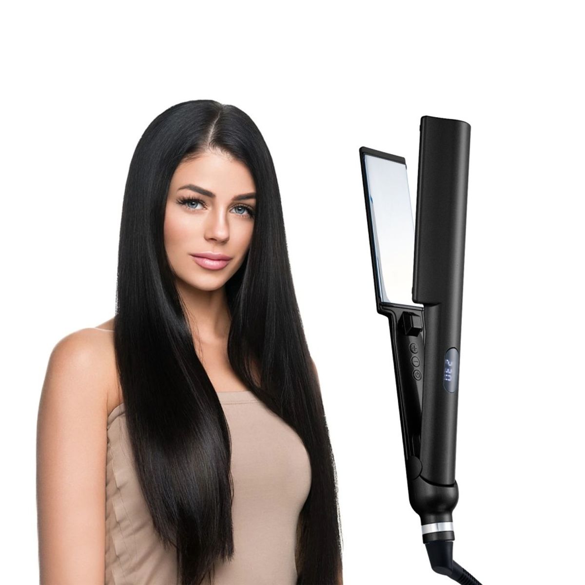 ONLYOU - Alisador de Pelo digital  Placas de Titanium ONLYOU WT015