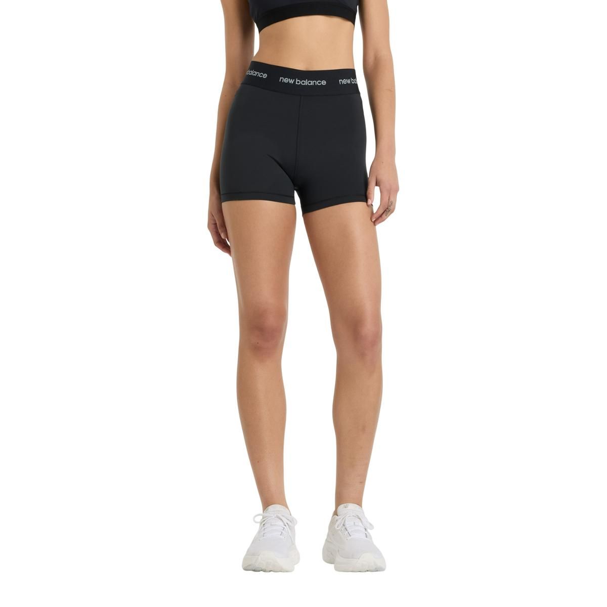 NEW BALANCE - Calzas Cortas Running Mujer New Balance Sleek High Negra