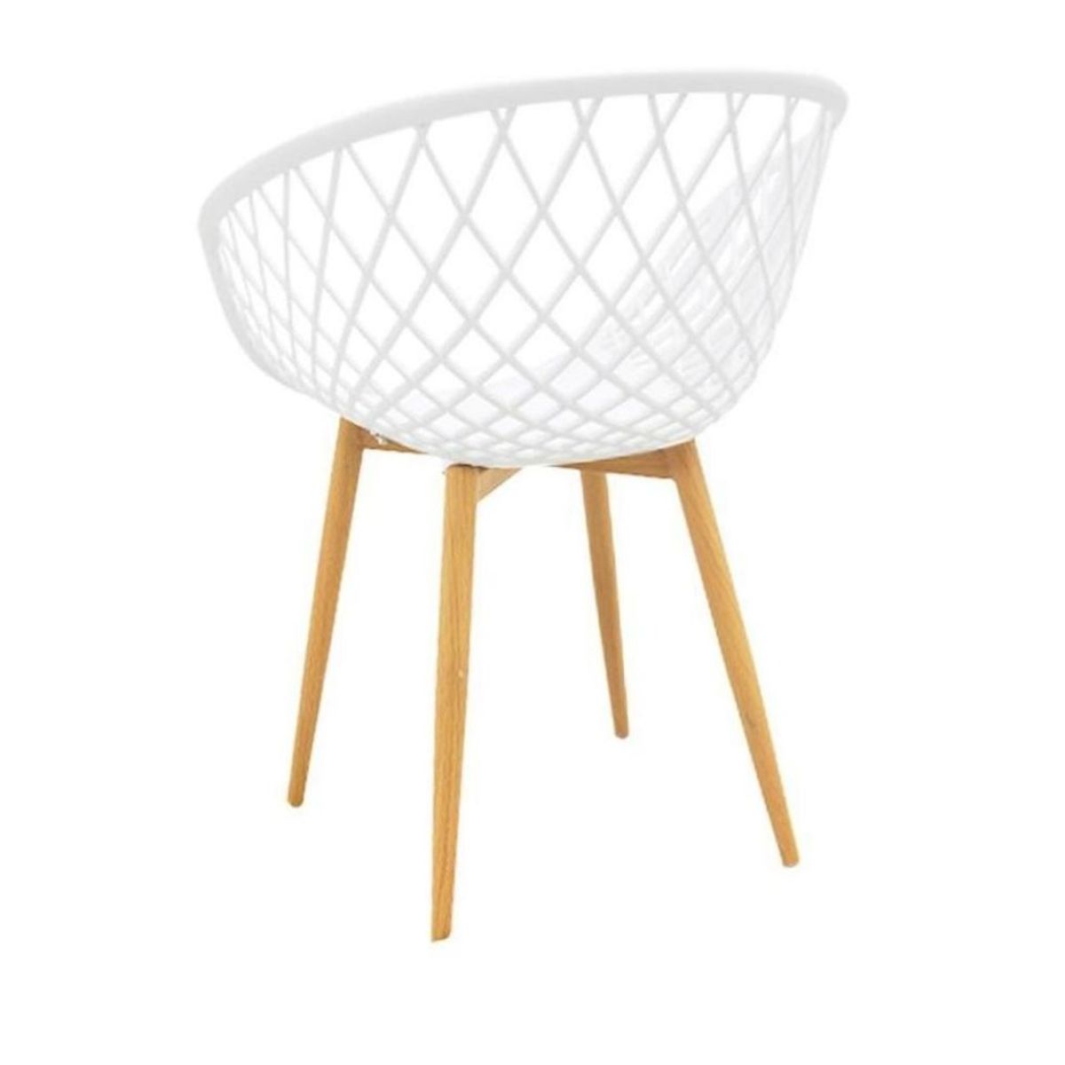 HABITA2 CHILE - Pack 4 Butaca Mesh Polipropileno Blanco