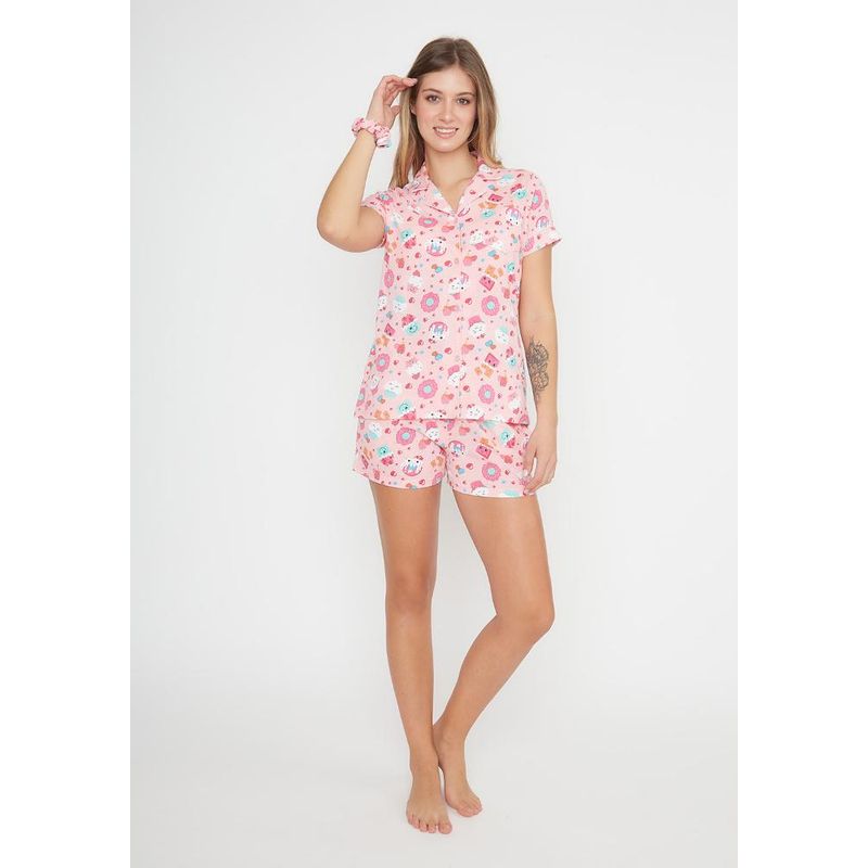 KAYSER - Pijama  de mujer algodón 701118M KAYSER - Rosa